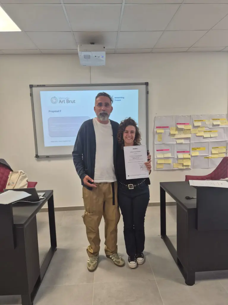 Project partners with certificate during the meeting
