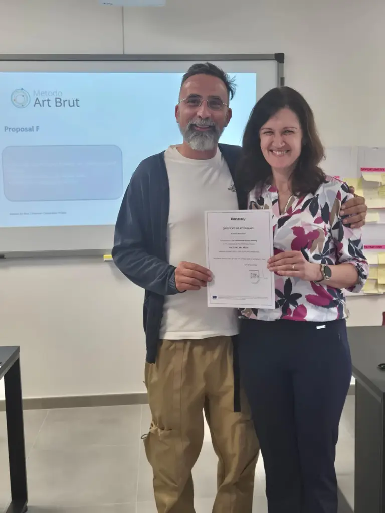 Project partners holding certificate